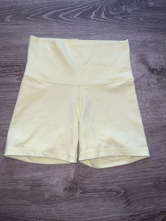 TNA Pants - High-Waist Women's TNA Yellow Biker Shorts